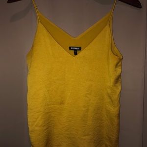 Express Yellow Silk Top